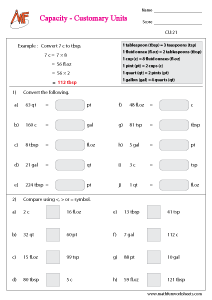 Capacity - Metric and Customary units