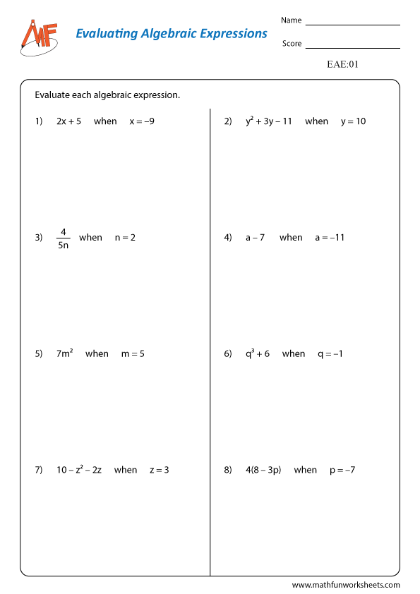 Evaluate Algebraic Identities