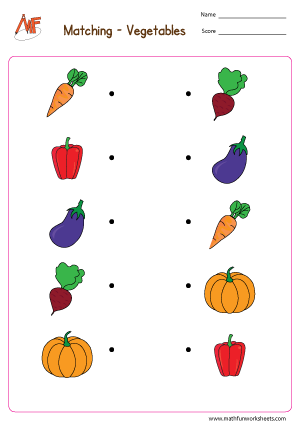 Vegetables and Fruits Matching