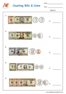 Money Worksheets