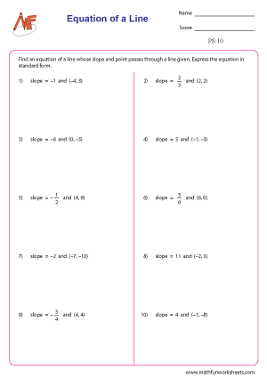Point Slope Form