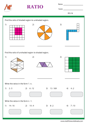 Ratio Worksheets