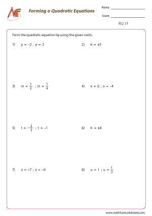 Roots of Quadratic Equation