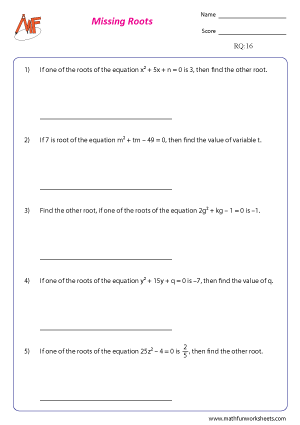 Roots of Quadratic Equation