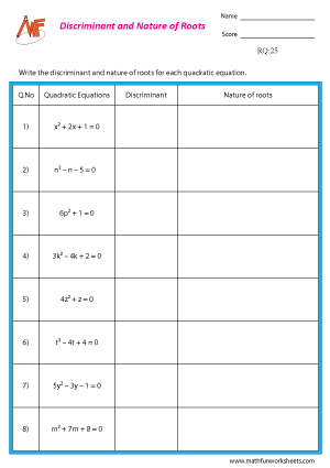Roots of Quadratic Equation