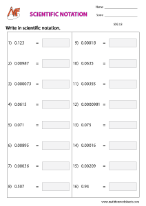 Scientific Notation