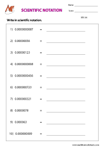 Scientific Notation