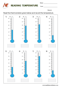 Temperature Worksheets