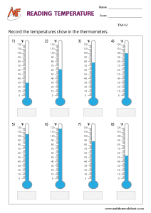 Temperature Worksheets