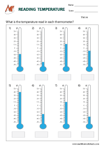 Temperature Worksheets