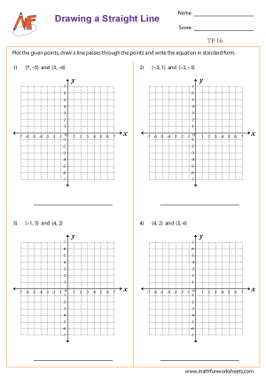 Two Point Form Worksheets