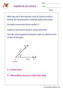 Naming Angles Worksheets