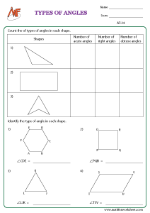 Types of Angles