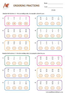 Comparing and Ordering Fractions