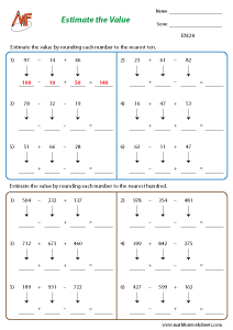 Estimation Worksheets