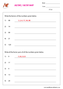 Factors and Multiples