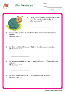 Factors and Multiples