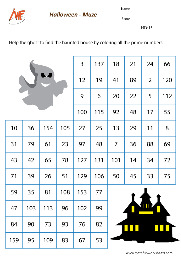 Halloween Worksheets