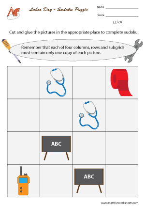 Labor Day Worksheets