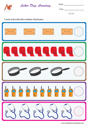 Labor Day Worksheets