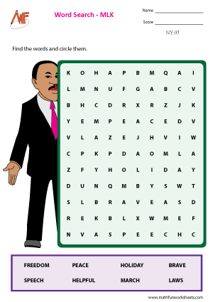 Martin Luther King Worksheets