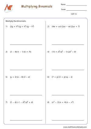 Multiplying Polynomials