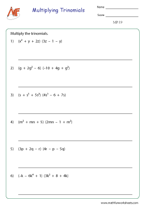 Multiplying Polynomials