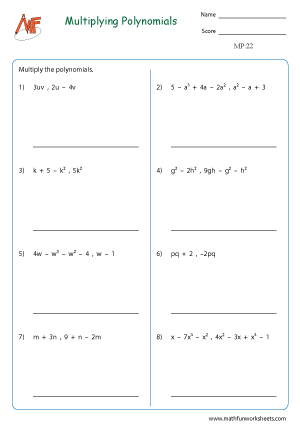 Multiplying Polynomials