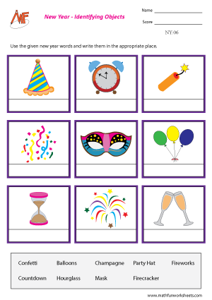 New Year worksheets