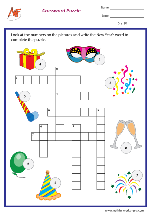 New Year worksheets