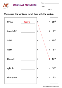 Cardinal & Ordinal Numbers