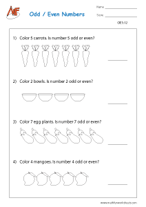 Odd and Even Number Worksheets