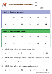 Prime and Composite Numbers