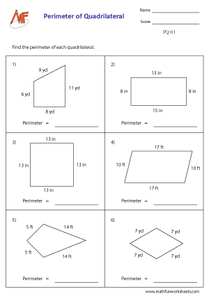 Perimeter of Quadrilaterals