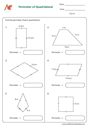 Perimeter of Quadrilaterals