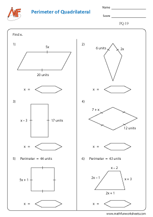 Perimeter of Quadrilaterals