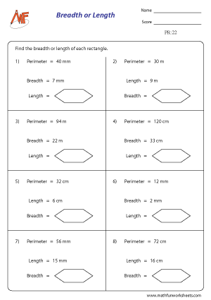 Perimeter of Rectangles