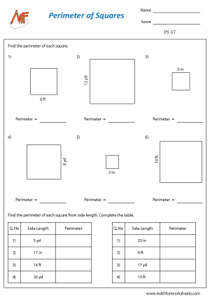 Perimeter of Squares