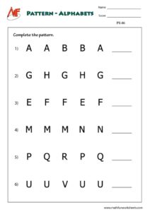 Pattern Worksheets
