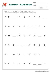 Pattern Worksheets