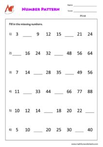 Pattern Worksheets