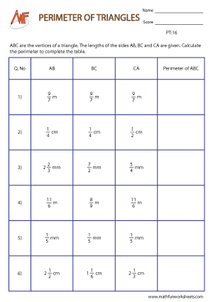 Perimeter of Triangles