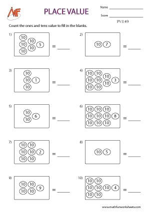 Place Value Worksheets