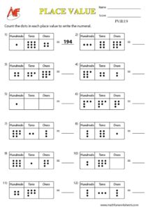 3-Digit Place Value Worksheets