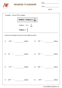 Quadrants Worksheets