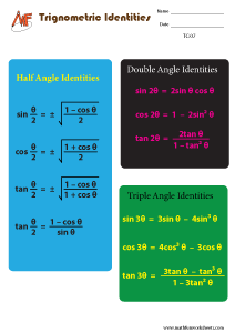 Trigonometric Charts