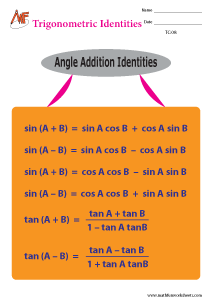 Trigonometric Charts