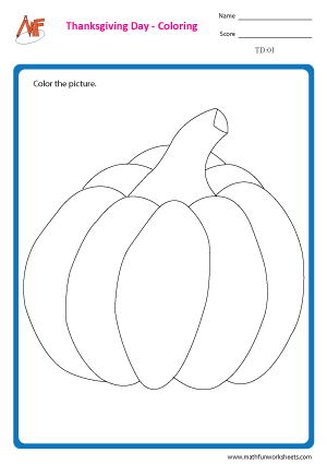 Thanksgiving Day Worksheets