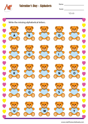 Valentine’s Day Worksheets