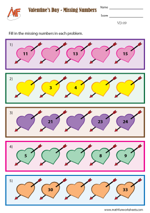 Valentine’s Day Worksheets